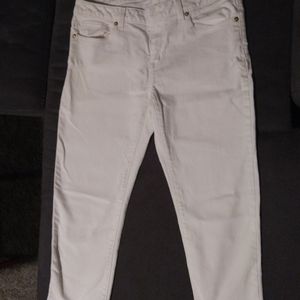 Michael Kors Cropped White Women's Jeans